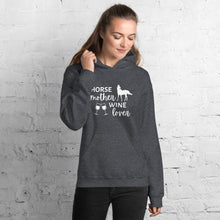 Load image into Gallery viewer, Horse Mother Wine Lover Unisex Hoodie
