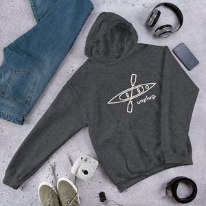 Unplug and Kayak Unisex Hoodie