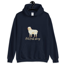 Load image into Gallery viewer, But First, Sheep Unisex Hoodie
