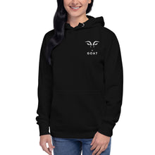 Load image into Gallery viewer, Greatest of All Time GOAT Embroidered Unisex Hoodie
