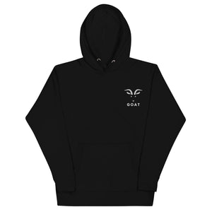 Greatest of All Time GOAT Embroidered Unisex Hoodie