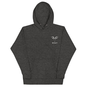 Greatest of All Time GOAT Embroidered Unisex Hoodie