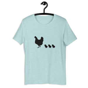 Hen and 3 Chicks Short-Sleeve Unisex T-Shirt