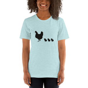 Hen and 3 Chicks Short-Sleeve Unisex T-Shirt