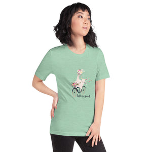 Life is Good Llama Short-Sleeve Unisex T-Shirt