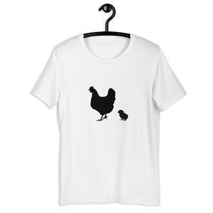 Hen and 1 Chick Short-Sleeve Unisex T-Shirt