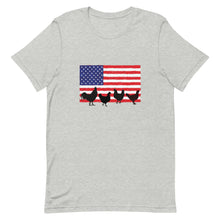 Load image into Gallery viewer, Chickens and Flag Short-Sleeve Unisex T-Shirt

