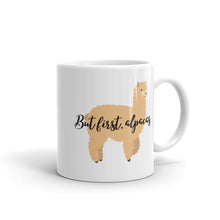 Load image into Gallery viewer, But First, Alpacas Mug
