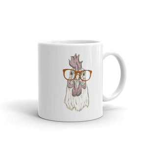 Chicken with Glasses Mug