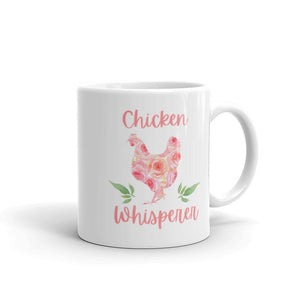 Chicken Whisperer Floral Mug