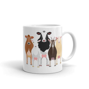 Cow Goat Sheep Lineup Mug
