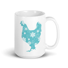 Load image into Gallery viewer, Chicken Silhouette Snowflakes Mug

