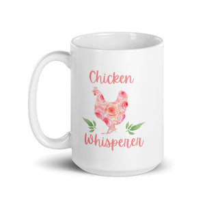 Chicken Whisperer Floral Mug