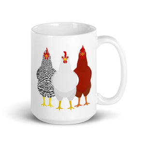 3 Chicken Lineup Mug