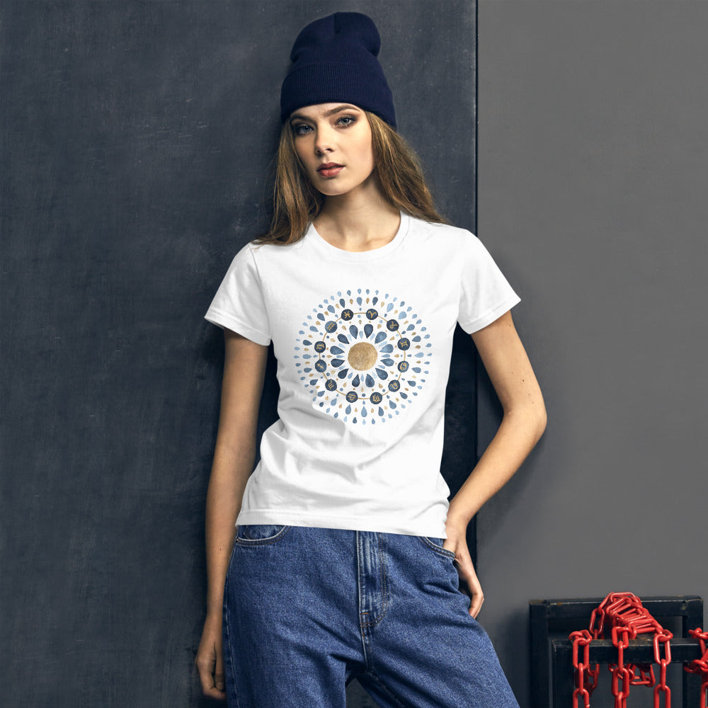 Zodiac Symbols Women's Short Sleeve T-shirt