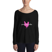 Load image into Gallery viewer, J&#39;aime Mes Poules Ladies&#39; Long Sleeve Tee
