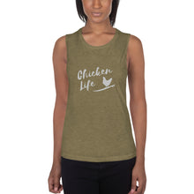 Load image into Gallery viewer, Chicken Life Ladies’ Muscle Tank
