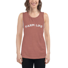 Load image into Gallery viewer, Farm Life Ladies’ Muscle Tank
