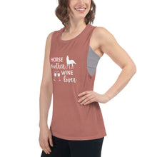 Load image into Gallery viewer, Horse Mother Wine Lover Ladies’ Tank
