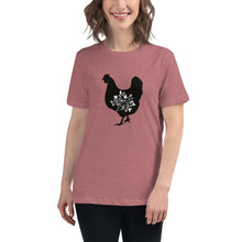 Load image into Gallery viewer, Floral Hen Women&#39;s Relaxed T-Shirt
