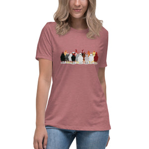 Chickens in a Row Women's Relaxed T-Shirt