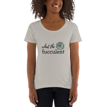 Load image into Gallery viewer, What the Fucculent Ladies&#39; Scoopneck T-Shirt
